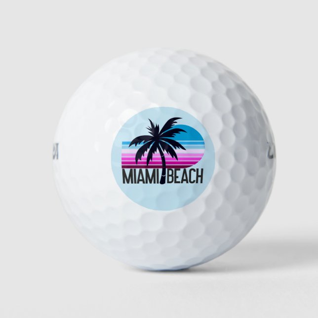 Balles De Golf Miami Beach (Devant)