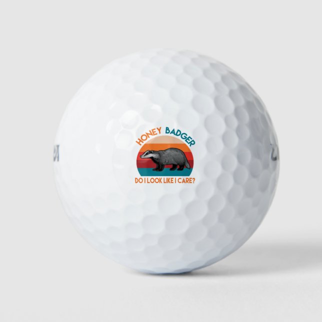 Balles De Golf miel blaireau ai-je l'air d'en avoir peur ? (Devant)