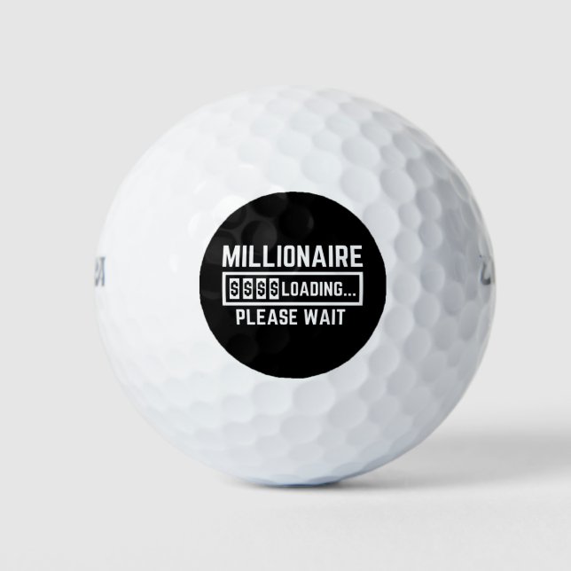Balles De Golf Millionaire Chargement Veuillez Patienter (Devant)