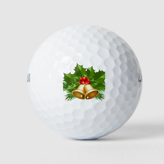 Balles De Golf Mistletoe Bells (Devant)
