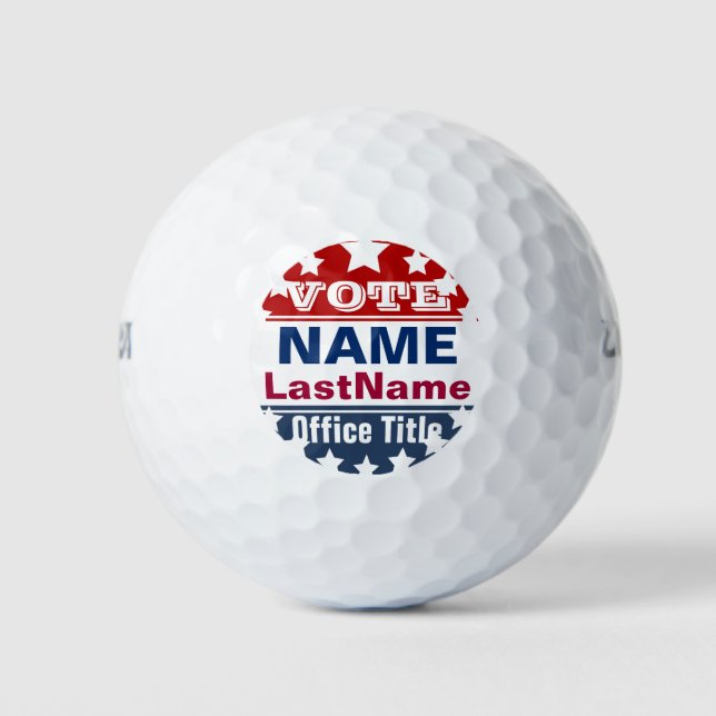 Balles De Golf Modèle de campagne personnalisé (Devant)
