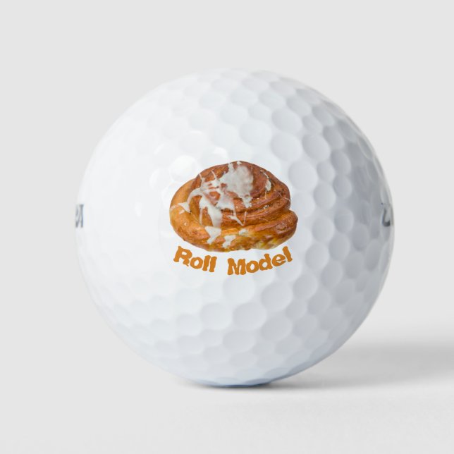 Balles De Golf Modèle de rouleau de cannelle à pain (Devant)