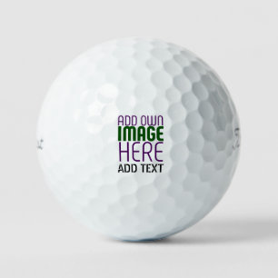 BALLES DE GOLF MODÈLE DE TEXTE D'IMAGE BLANCHE SIMPLE MODERNE