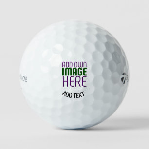 BALLES DE GOLF MODÈLE DE TEXTE D'IMAGE BLANCHE SIMPLE MODERNE