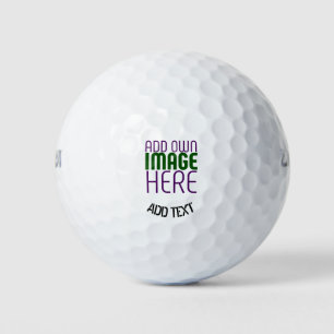 BALLES DE GOLF MODÈLE DE TEXTE D'IMAGE BLANCHE SIMPLE MODERNE