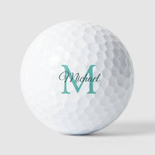 Balles De Golf Modèle moderne élégant 12 Pack Monogramme initial
