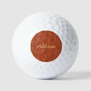 Balles De Golf Modèle orange brûlé
