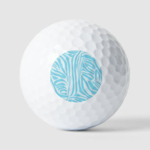 Balles De Golf Modèle Zèbre Bleu