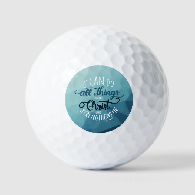 Balles De Golf Moderne Je Peux Faire Tout (Recto)