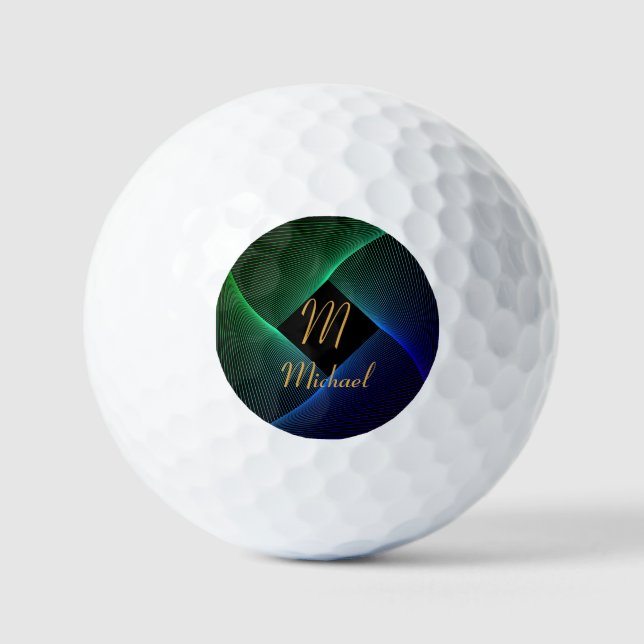 Balles De Golf Modifier le nom initial Ajouter le nom Geometry Gr (Recto)
