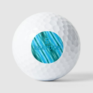 Balles De Golf Modifier le nom initial Ajouter le nom Soft Blue A
