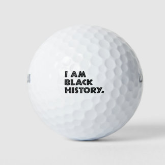 Balles De Golf Mois de l'histoire des Noirs Conception graphique 