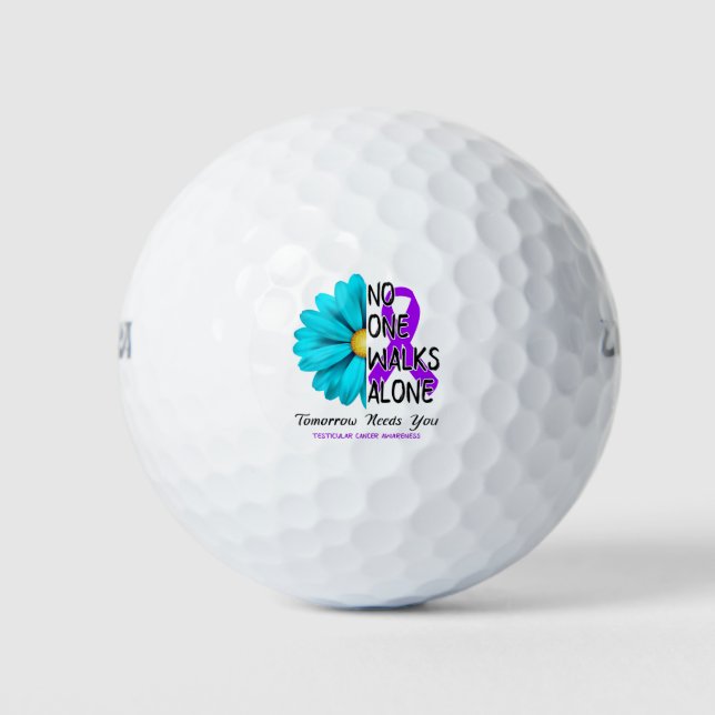 Balles De Golf Mois de sensibilisation au cancer testiculaire Cad (Devant)