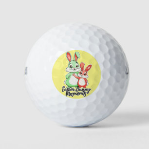 Balles De Golf Moments de Pâques vibrants avec Soeurs Bunny
