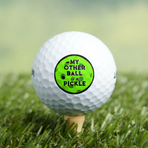 Balles De Golf Mon Autre Boule Est Un Pickleball Vert Pickleball