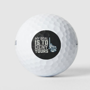 Balles De Golf Mon But Est De Refuser Votre Hockey Vintage
