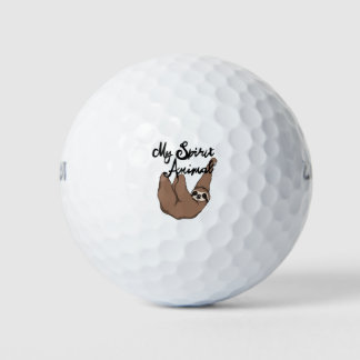 Balles De Golf Mon Esprit Animal mignon Sloth