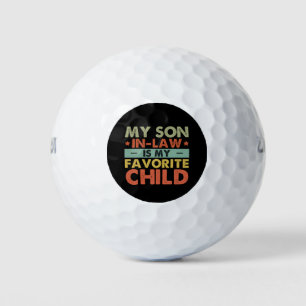 Balles De Golf Mon Fils En Droit Est Ma Famille D'Enfants Préféré