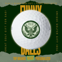 Money Game Golf Dad Initials Vintage Dollar Eagle