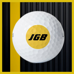 Balles De Golf Mongrammed Golf Ball Choose Your Color Background