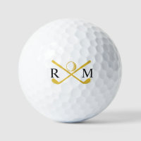 Monogram Golf Player Club Gold Logo Golf
