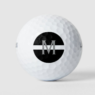 Balles De Golf Monogramme de ligne blanche mince EMT EMS