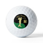 Monogramme de nom de Golfeur personnalisé