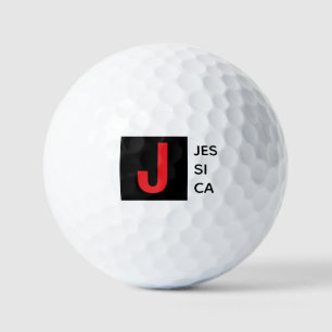 Balles De Golf Monogramme de nom professionnel élégant moderne