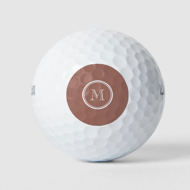 Balles De Golf Monogramme en bronze haut de gamme (Devant)