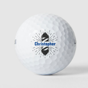 Balles De Golf Monogramme en poteau de barbier
