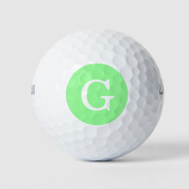 Balles De Golf Monogramme initial (Devant)