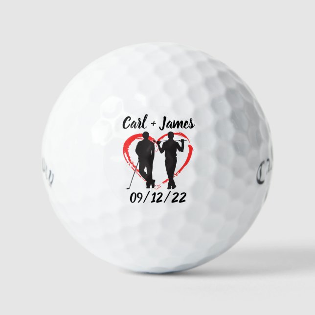 Balles De Golf Monogramme initial et nom Boules de golf personnal (Recto)