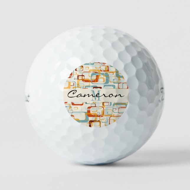 Balles De Golf Monogramme initial et nom personnalisé (Recto)