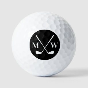 Balles De Golf Monogramme Initial Personnalisé