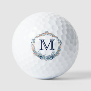 Balles De Golf Monogramme Mariage Nautique Faveur Coquillage Serr
