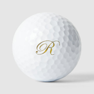 Balles De Golf Monogramme or R