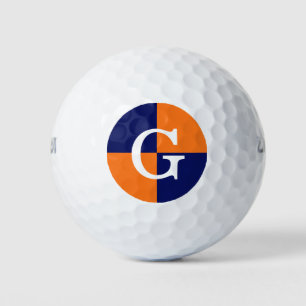 Balles De Golf Monogramme orange de contrôleur d'atterrisseur de