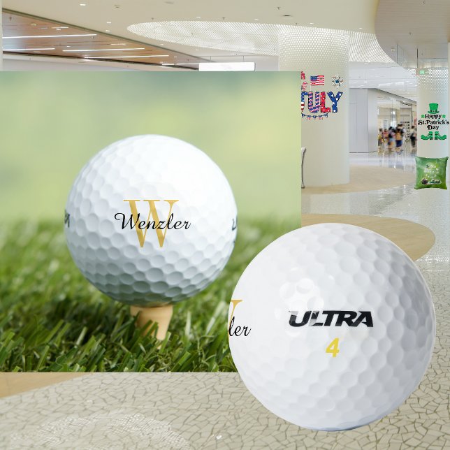 Balles De Golf Monogramme personnalisé (Créateur téléchargé)