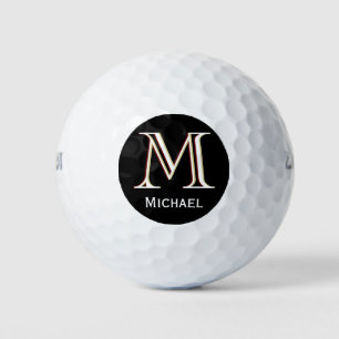 Balles De Golf Monogramme personnalisé à trois couches avec préno
