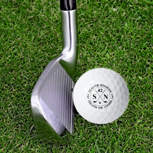Balles De Golf Monogramme personnalisé 'Suivez le responsable'