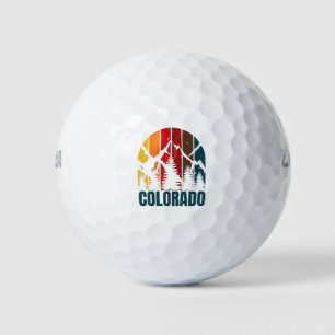 Balles De Golf Monts du Colorado Rétro