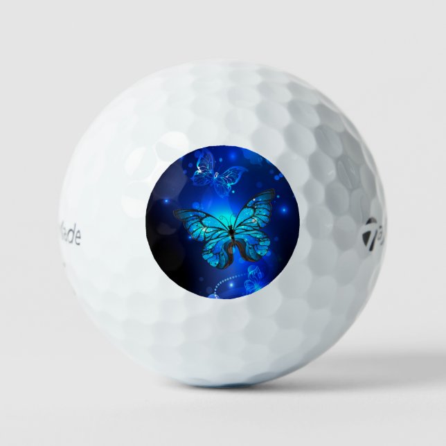 Balles De Golf Morpho Butterfly in the Dark Background (Recto)