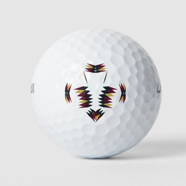 Balles De Golf Motif autochtone du sud-ouest (Devant)