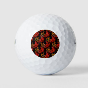 Balles De Golf Motif d'art abstrait élégant bohème moderne mignon