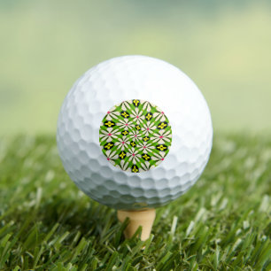 Balles De Golf Motif de fleurs esthétiques
