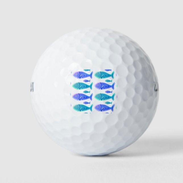 Balles De Golf Motif de poisson (Devant)