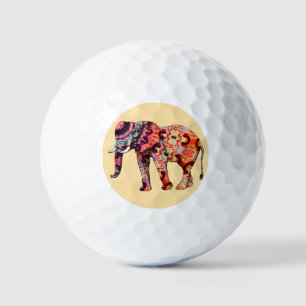Balles De Golf Motifs traditionnels chinois d'éléphant