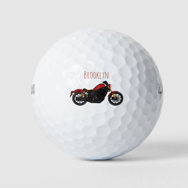 Balles De Golf moto de style croiseur cool (Devant)
