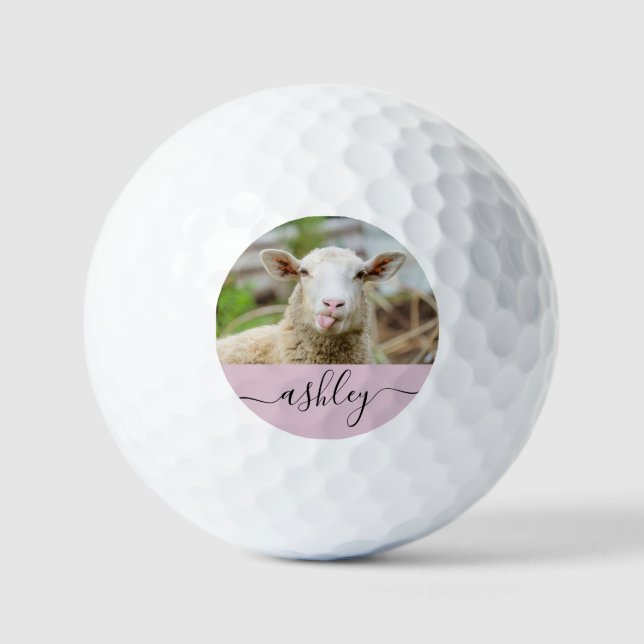 Balles De Golf Mouton montrer langue (Recto)