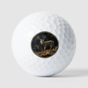 Balles De Golf Mule Deer Buck Automne Trophée Antlers Monogram Go